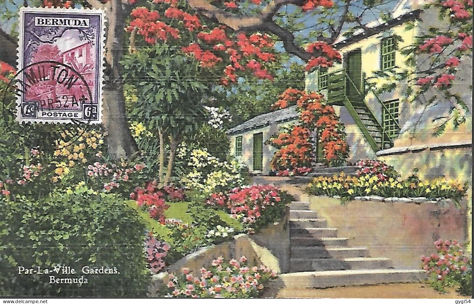BERMUDES CARTE MAXIMUM Par La Ville  Gardens - Antilles