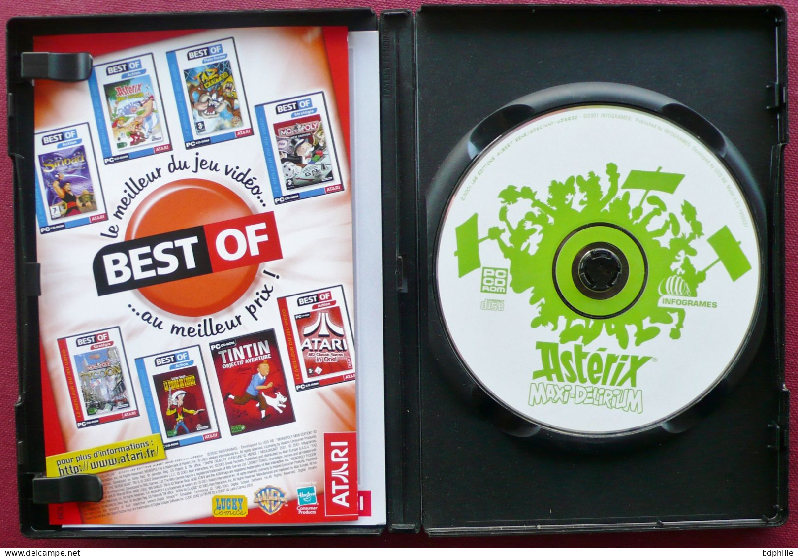 Asterix Maxi Délirium Jeu PC CD-ROM Infogames 2001 - Records