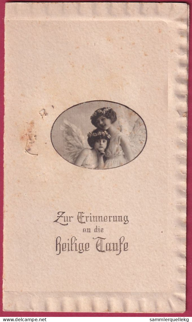 Prägekarte Aufklappbare Von 1920, Zur Erinnerung An Die Heilige Taufe - Andere & Zonder Classificatie