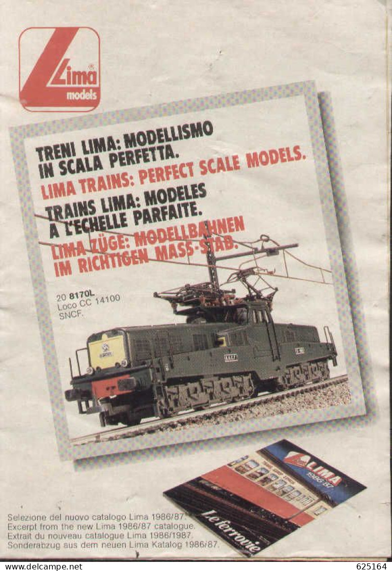 Catalogue LIMA 1986/87 International Selection HO Scale 1/87 Folder - En Italien, Français, Anglais Et Allemand - Francese