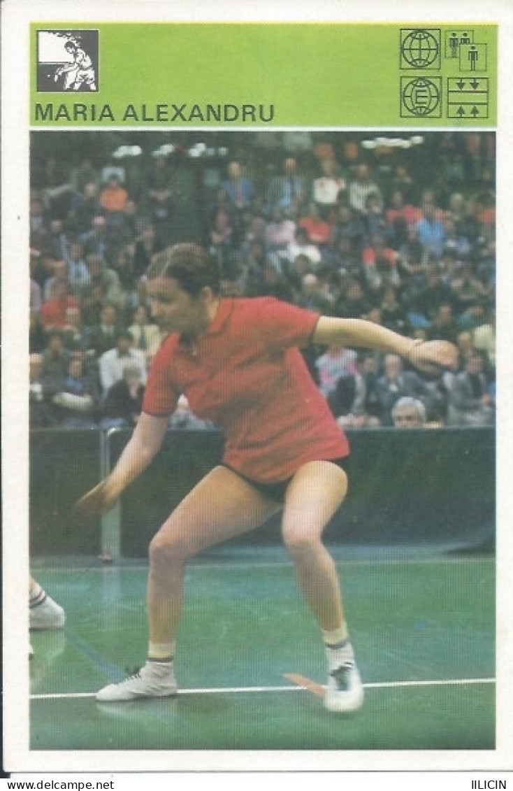 Trading Card KK000285 - Svijet Sporta Table Tennis Ping Pong Romania Maria Alexandru 10x15cm - Tennis De Table