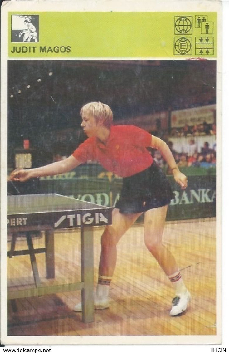 Trading Card KK000287 - Svijet Sporta Table Tennis Ping Pong Hungary Judit Magos 10x15cm - Table Tennis