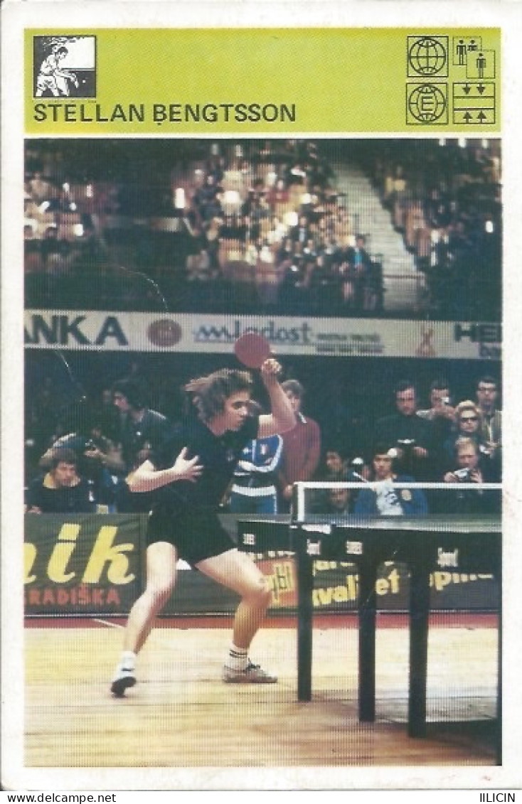 Trading Card KK000292 - Svijet Sporta Table Tennis Ping Pong Sweden Stellan Bengtsson 10x15cm - Tennis De Table