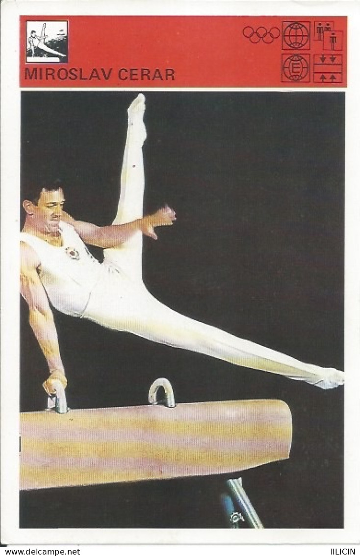 Trading Card KK000295 - Svijet Sporta Gymnastics Yugoslavia Slovenia Miroslav Cerar 10x15cm - Gymnastiek