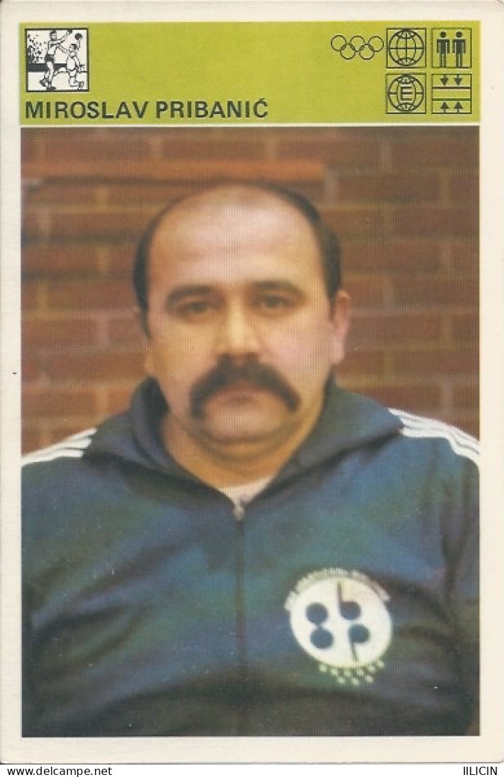 Trading Card KK000300 - Svijet Sporta Handball Yugoslavia Croatia Miroslav Pribanic 10x15cm - Handbal