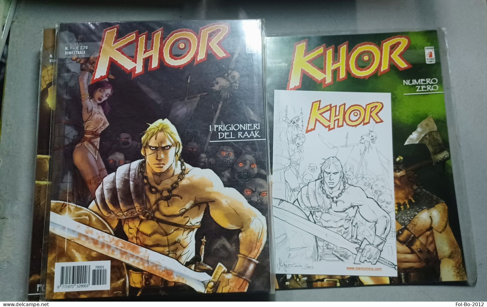 KHOR SERIE COMPLETA 1/4 + N.0+ Cartolina Prima Edizione Star Comics - Premières éditions