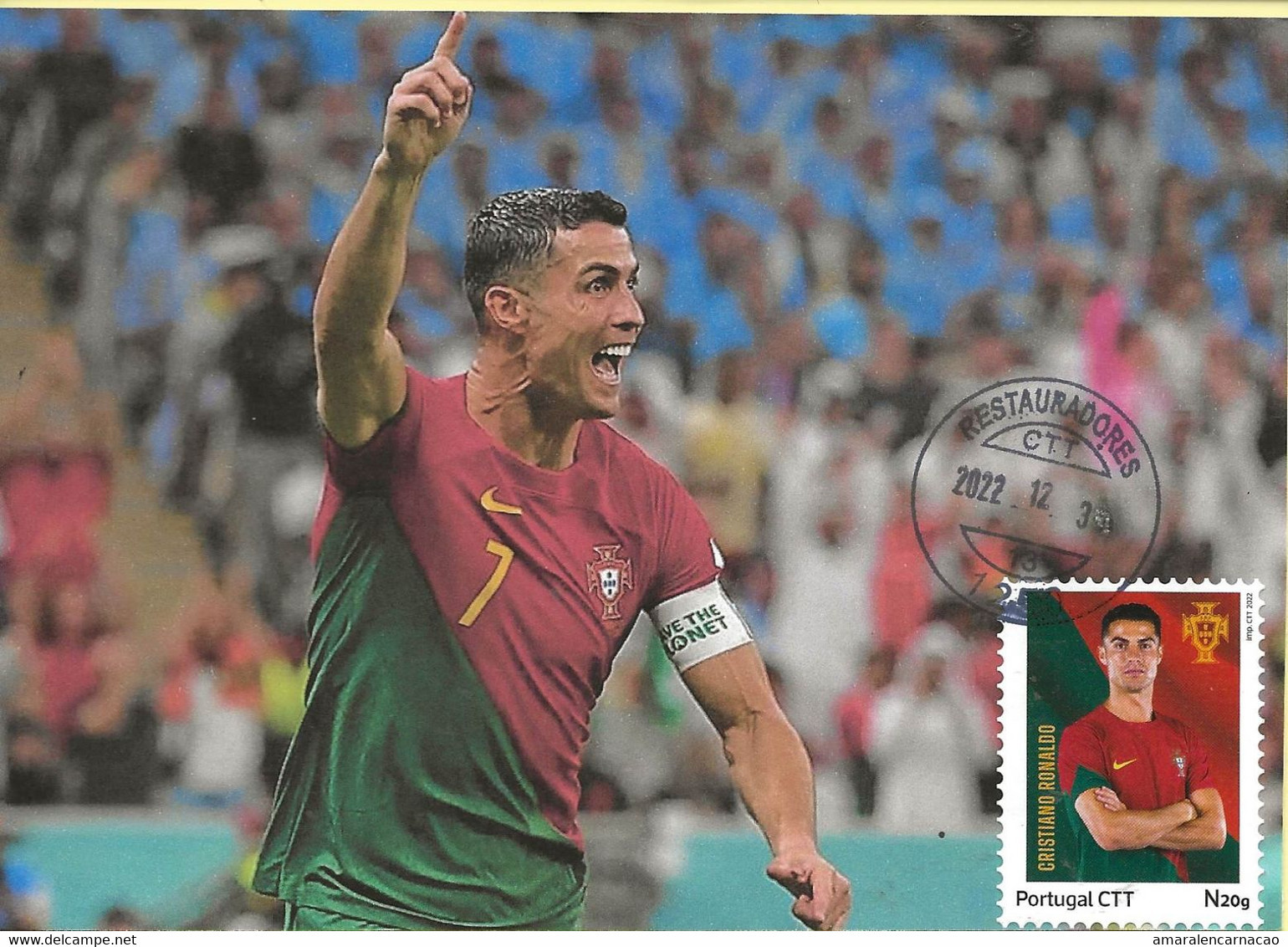 CARTE MAXIMUM- CARTOLINA MAXIMA- MAXIMUM CARD- MAXIMUM KARTE - PORTUGAL - FOOTBALL - QATAR 2022 - CRISTIANO RONALDO - 2022 – Qatar