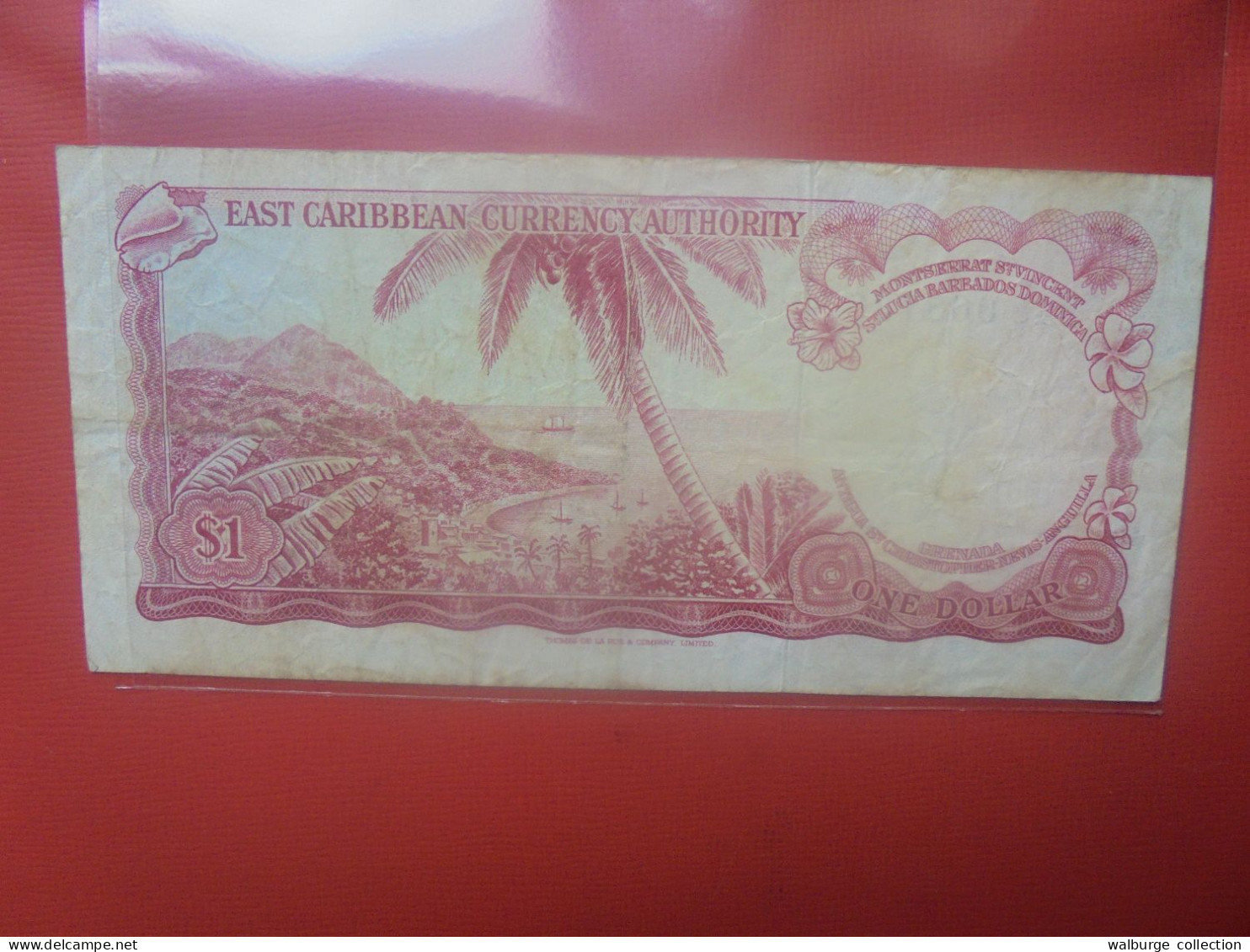 EAST-CARAIBES 1$ ND (1965) Signature N°7 Circuler (B.29) - East Carribeans