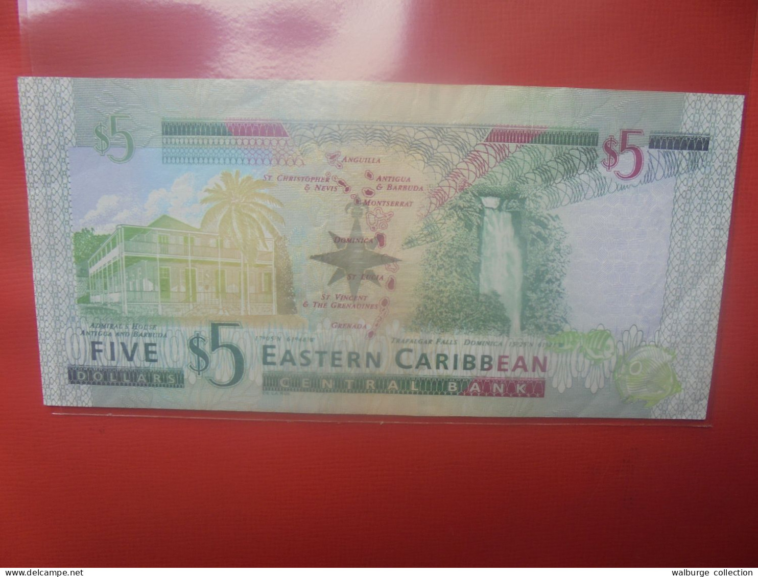 EAST-CARAIBES 5$ ND (1993) Circuler (B.29) - Caribes Orientales