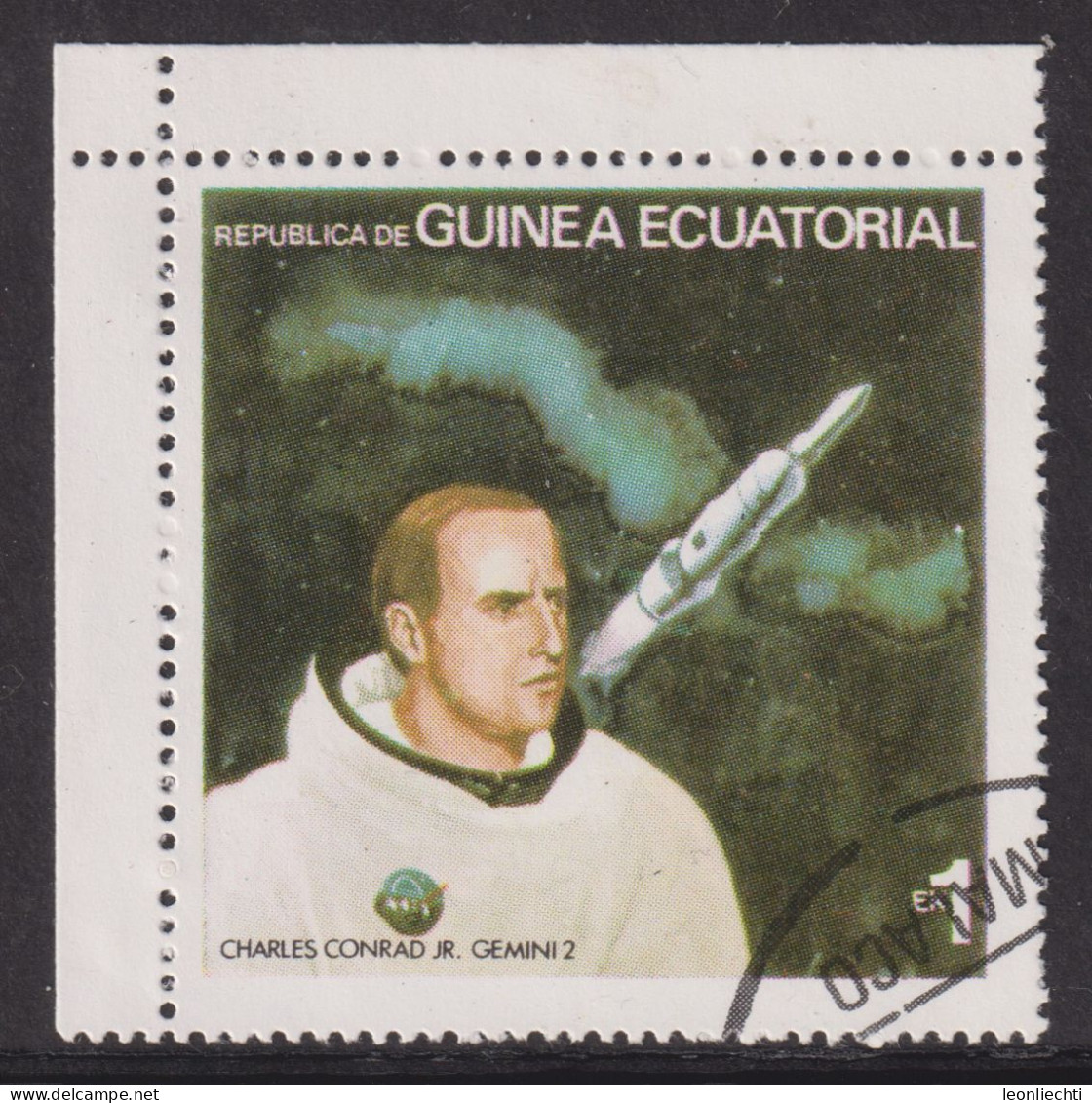 1978 Äquatorial-Guinea,  Raumfahrt  Yt:GQ 124-A,  Charles Conrad Jr. - Gemini 2 - Guinée Equatoriale