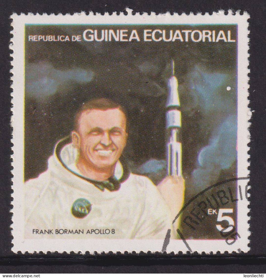 1978 Äquatorial-Guinea,  Raumfahrt   Yt:GQ 124-C,  Frank Borman - Apollo 8 - Guinée Equatoriale