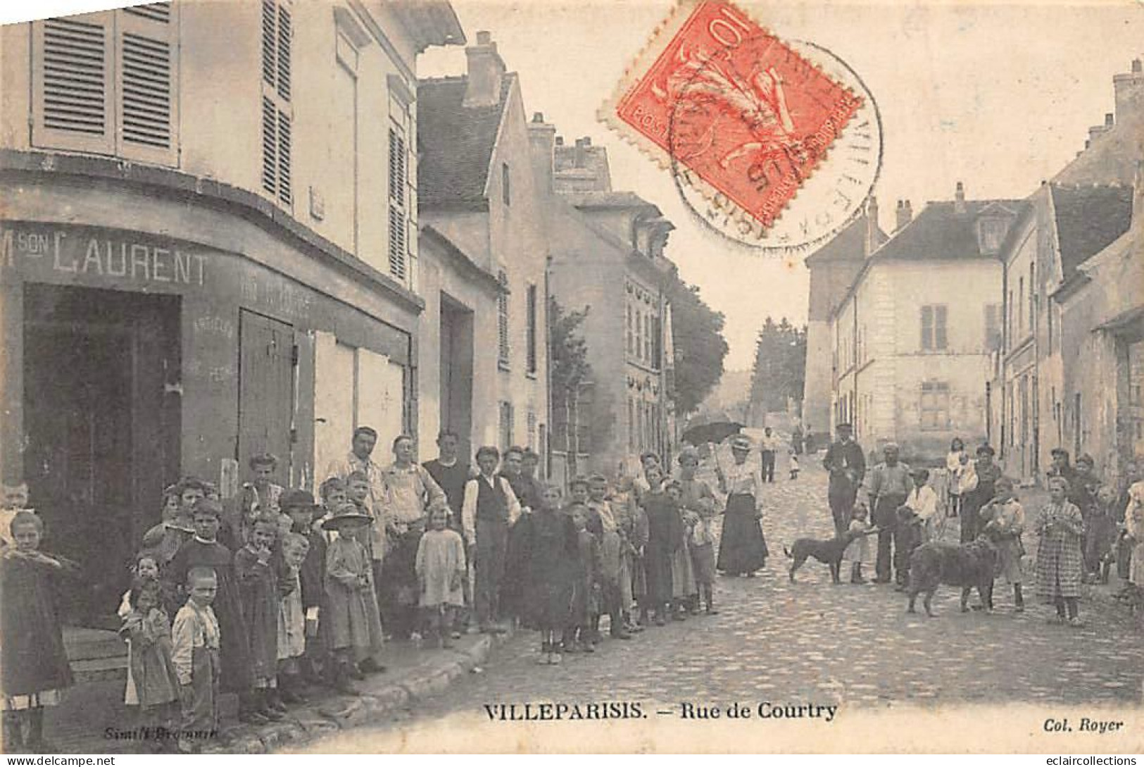 Villeparisis          77        Rue De Courtry.  . Commerce  M. Laurent      (voir Scan) - Villeparisis