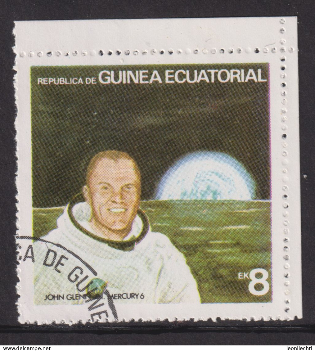 1978 Äquatorial-Guinea,  Raumfahrt   Yt:GQ 124-D,  John Glenn - Mercury 6 - Guinée Equatoriale