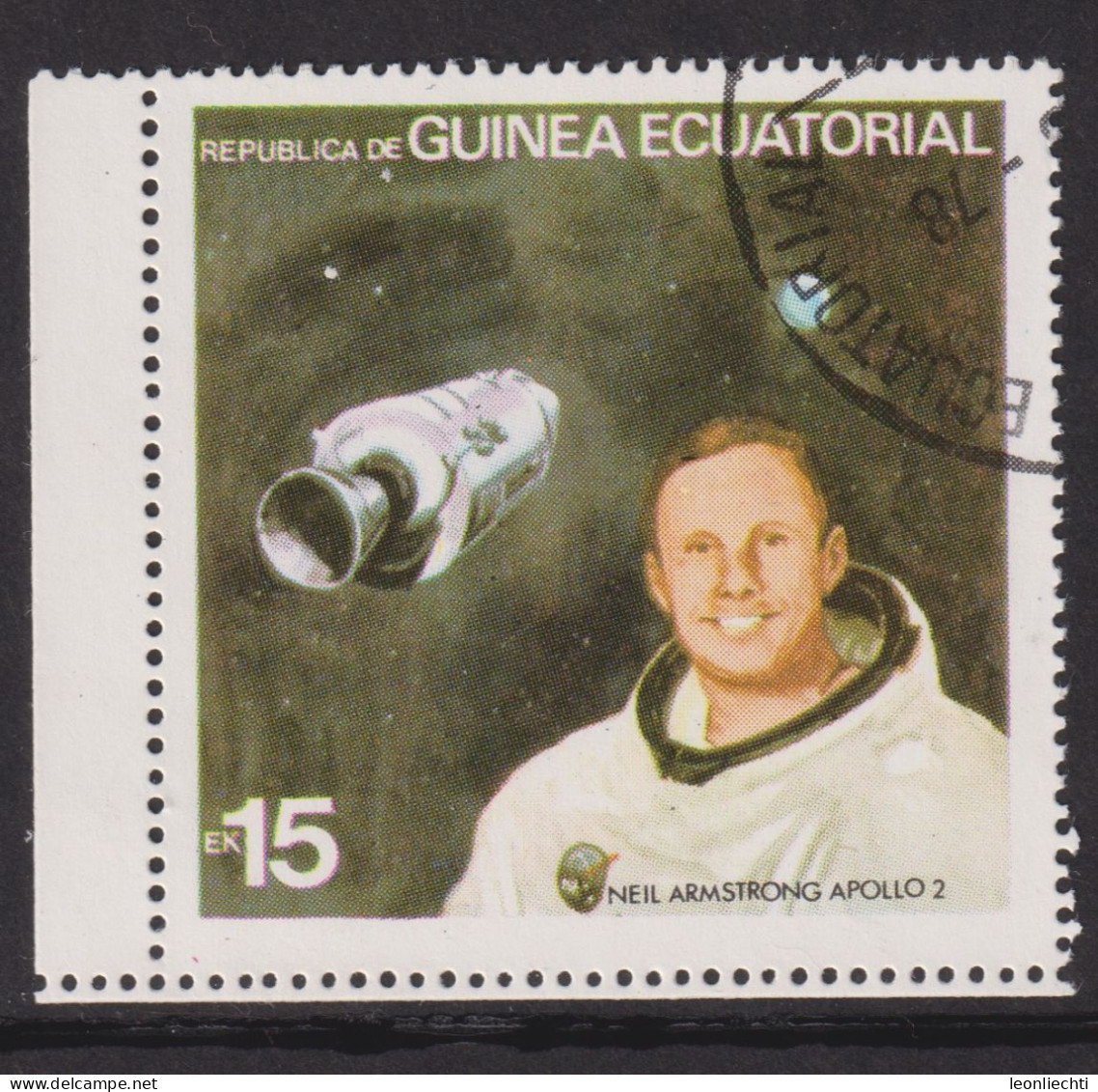 1978 Äquatorial-Guinea,  Raumfahrt   Yt:GQ 124-E, Neil Armstrong - Apollo 2 - Guinée Equatoriale