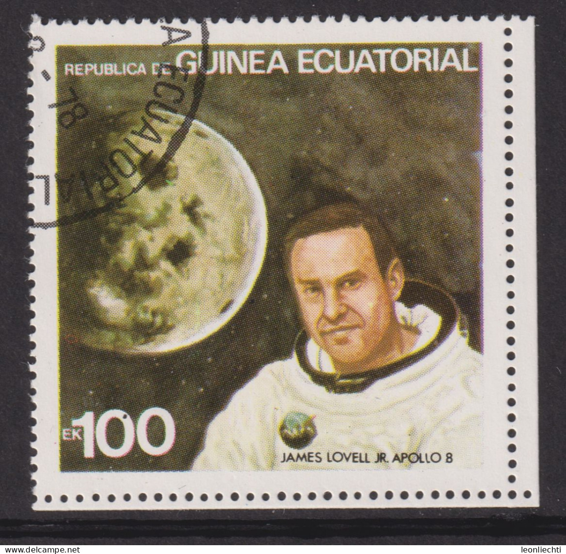 1978 Äquatorial-Guinea,  Raumfahrt   Yt:GQ 124-H, James Lovell Jr. 0 Apollo 8 - Guinée Equatoriale