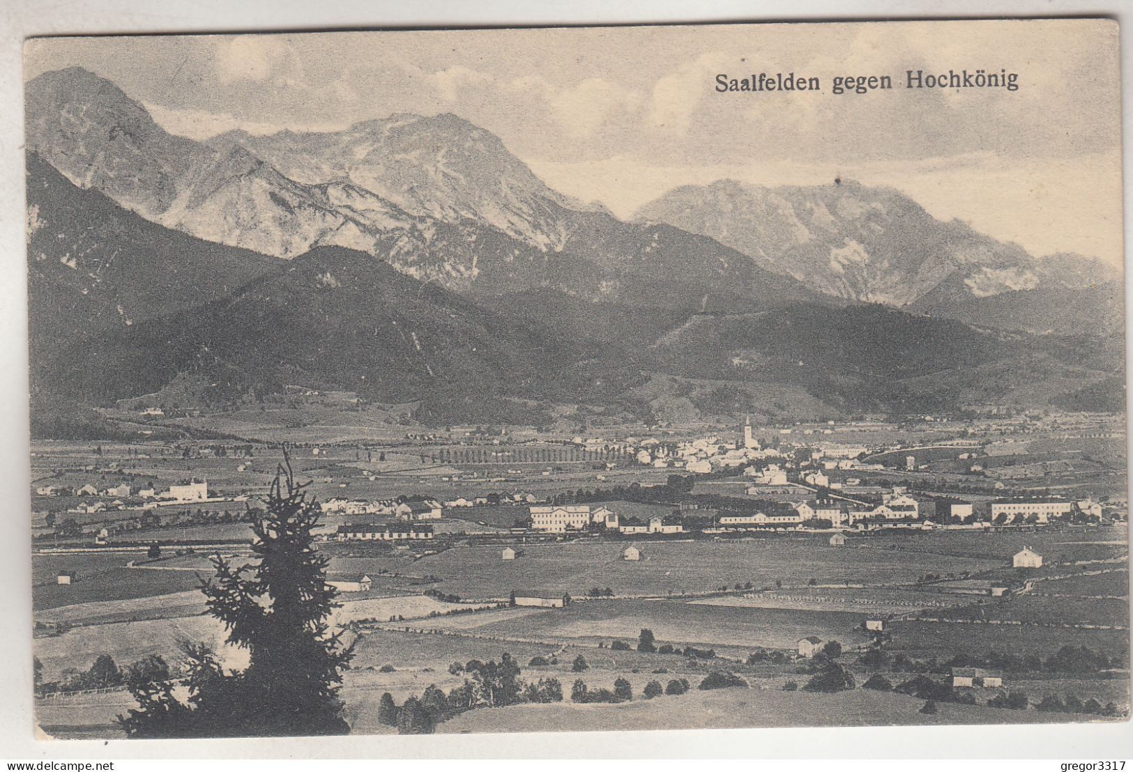 C6497) SAALFELDEN Gegen Hochkönig - Dünn Besiedelt ALT ! 1925 - Saalfelden