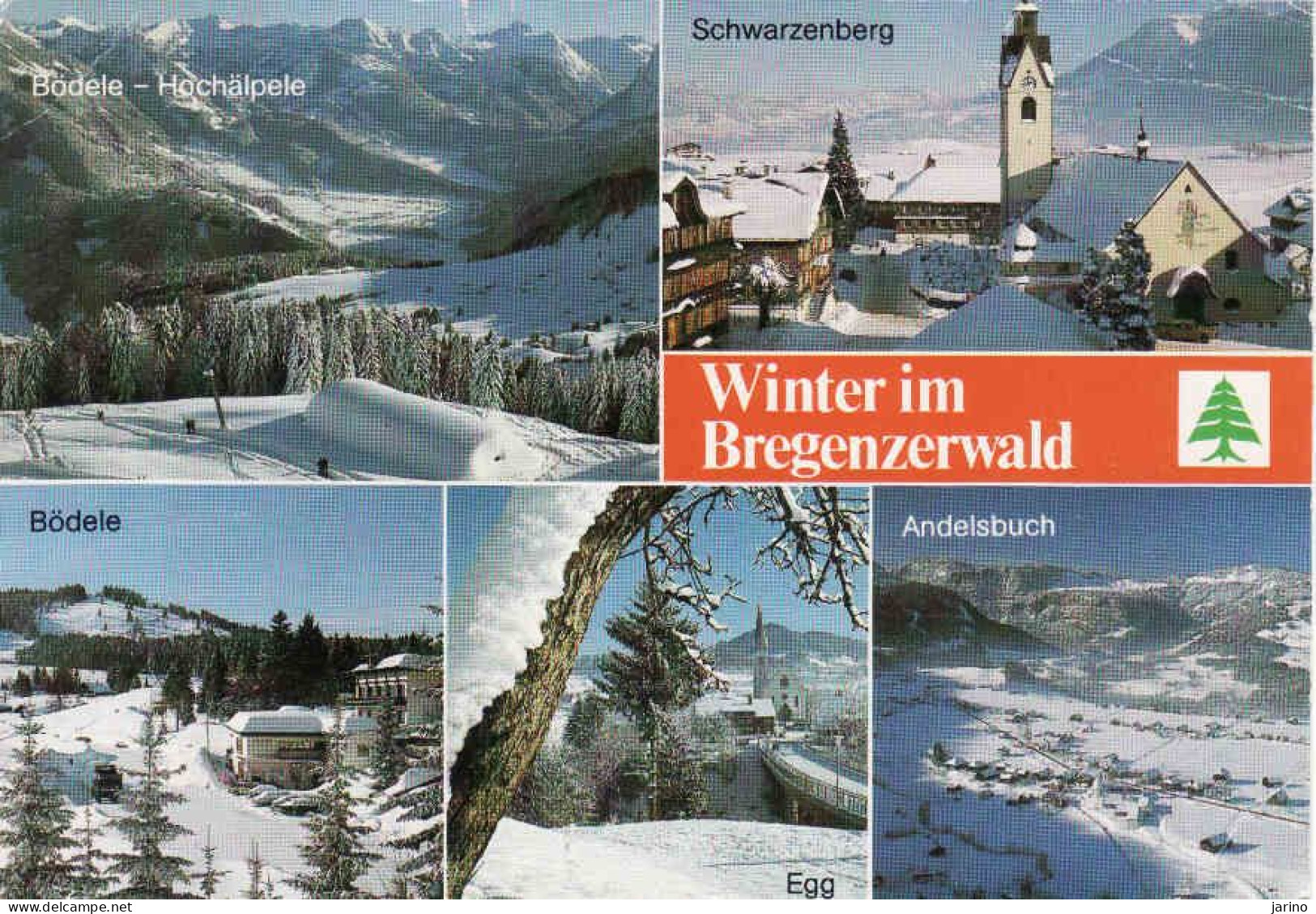 Austria, Vorarlberg, Bregenzerwald, Boedele, Egg, Andelsbuch, Schwarzenberg, Gebraucht 1989 - Bregenzerwaldorte