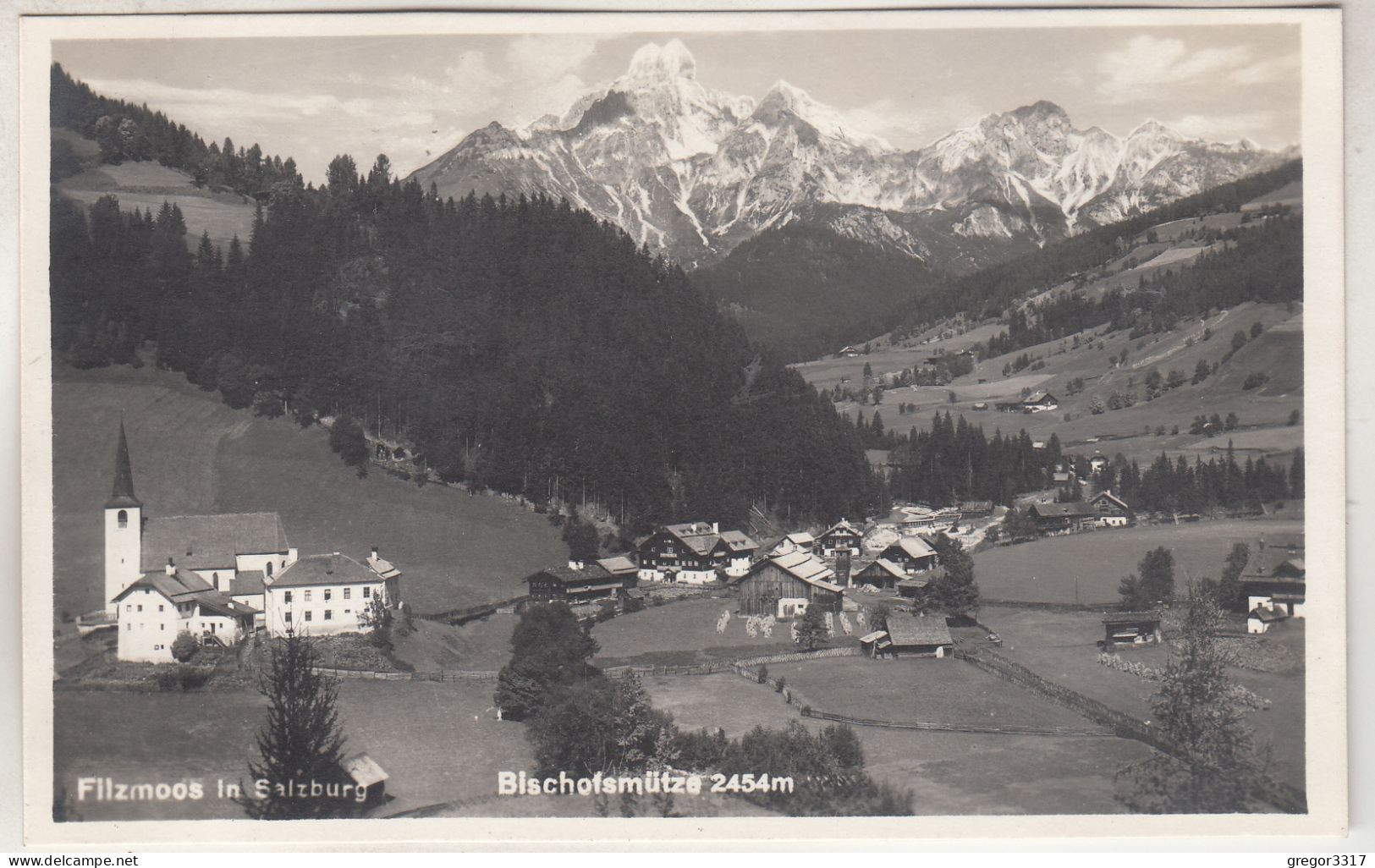 C6503) FILZMOOS - Salzburg - Bischofsmütze - Kirche Häuser ALT Stempel GASTHAUS Z. BISCHOFMÜTZE M. Steinbacher 1926 - Filzmoos