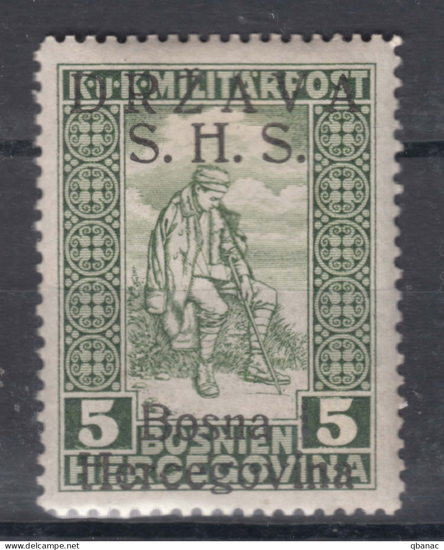 Yugoslavia Kingdom SHS, Issues For Bosnia 1918 Mi#A19 I (overprint Latin) Mint Hinged - Neufs