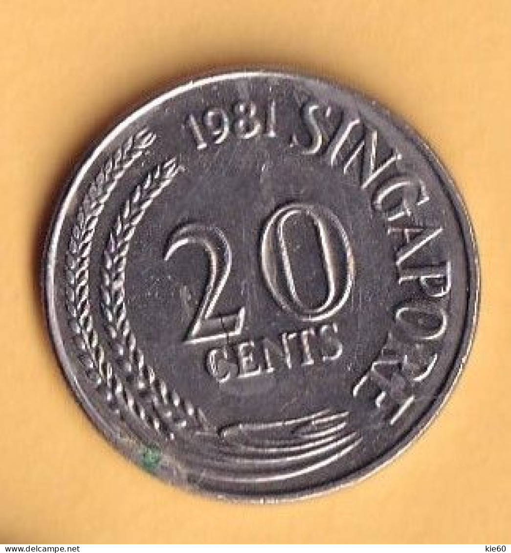Singapore  - 1981 - 20 Cent  - KM44 - Singapour