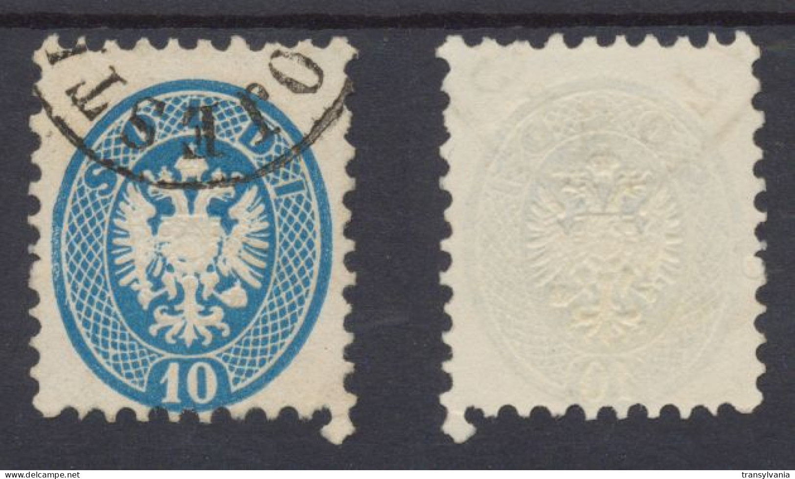 Romania 1864 Austria Post In Levant 10 Soldi Stamp With Rare Plojestie Ploiesti Cancellation (#1) - Foreign Occupations