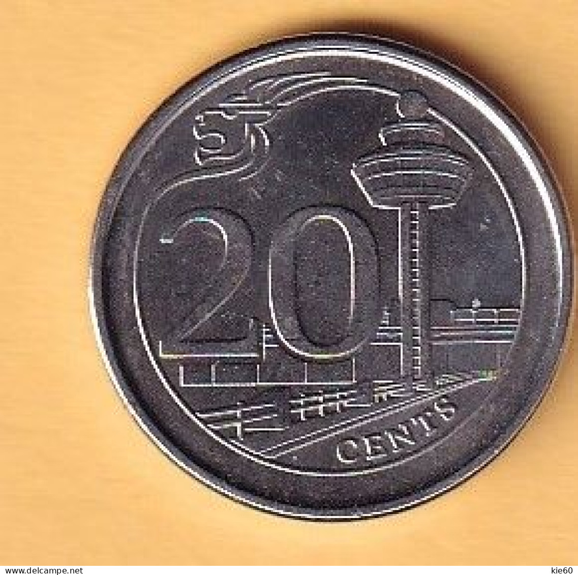 Singapore  - 2013 - 20 Cent  - KM347 - Singapour