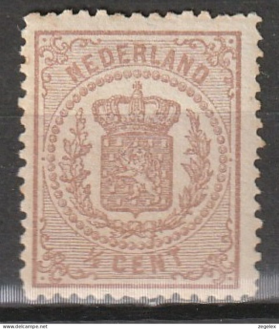 1869 Rijkswapen 1/2 Ct.  NVPH 13  MH* Unused, Hinged - Unused Stamps