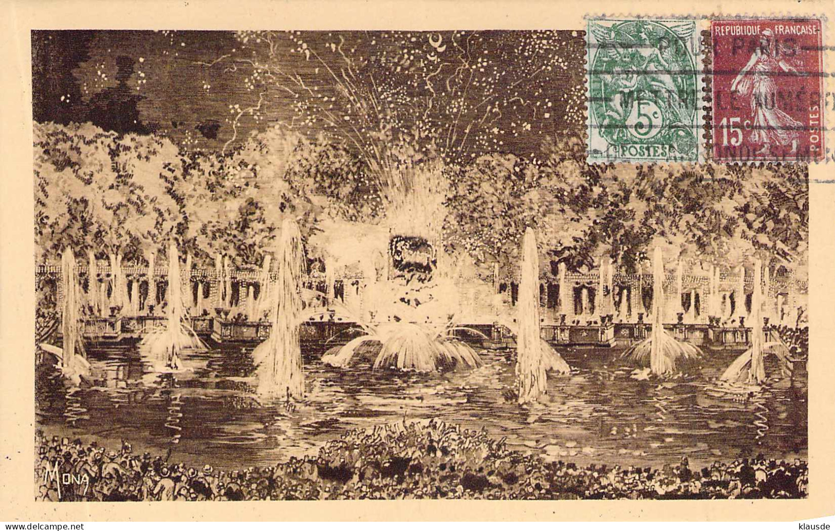 Versailles - Ein Nachtfest Beim Bassin Des Neptunus Gel.1930 - Ile-de-France