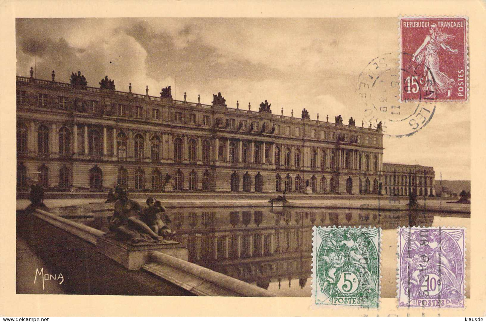 Versailles - Le Chateau Et Les Parterrews D'eau1930 - Ile-de-France