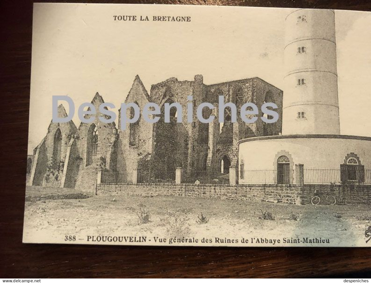29217 Plougonvelin - Ve Générale Des Ruines De L'Abbaye Saint Mathieu - Reproduction Carte D'autrefois - Plougonvelin
