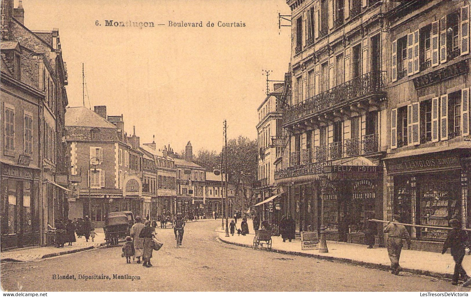 FRANCE - 03 - MONTLUCON - Boulevard De Courtais - Carte Postale Ancienne - Montlucon