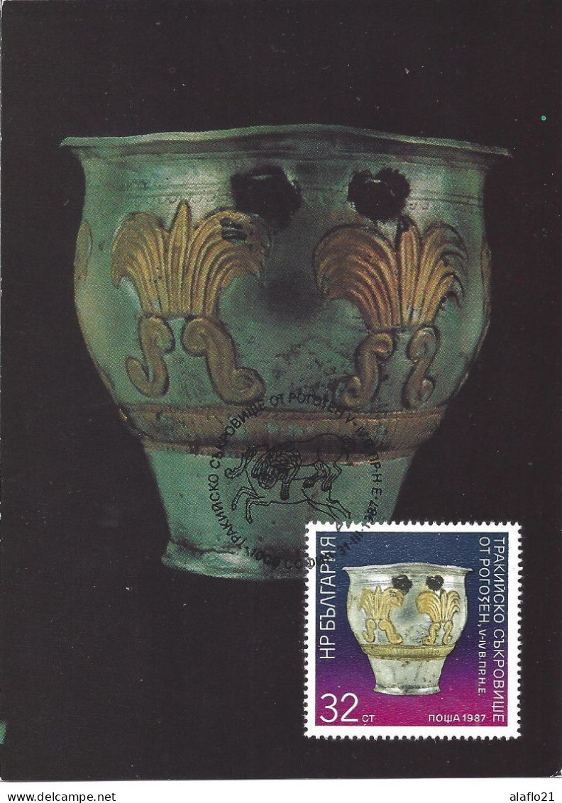 BULGARIE - CARTE MAXIMUM - Yvert N° 3082 - TRESOR De THRACE - VASE - Briefe U. Dokumente