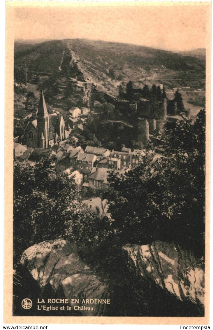 CPA Carte Postale Belgique La-Roche-en-Ardenne L'église Et Le Château VM65150 - La-Roche-en-Ardenne