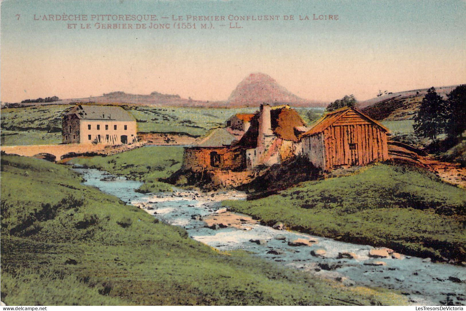 FRANCE - 07 - L'Ardèche Pittoresque - Le Premier Confluent De La Loire Et Le Gerbier De Jonc - Carte Postale Ancienne - Autres & Non Classés