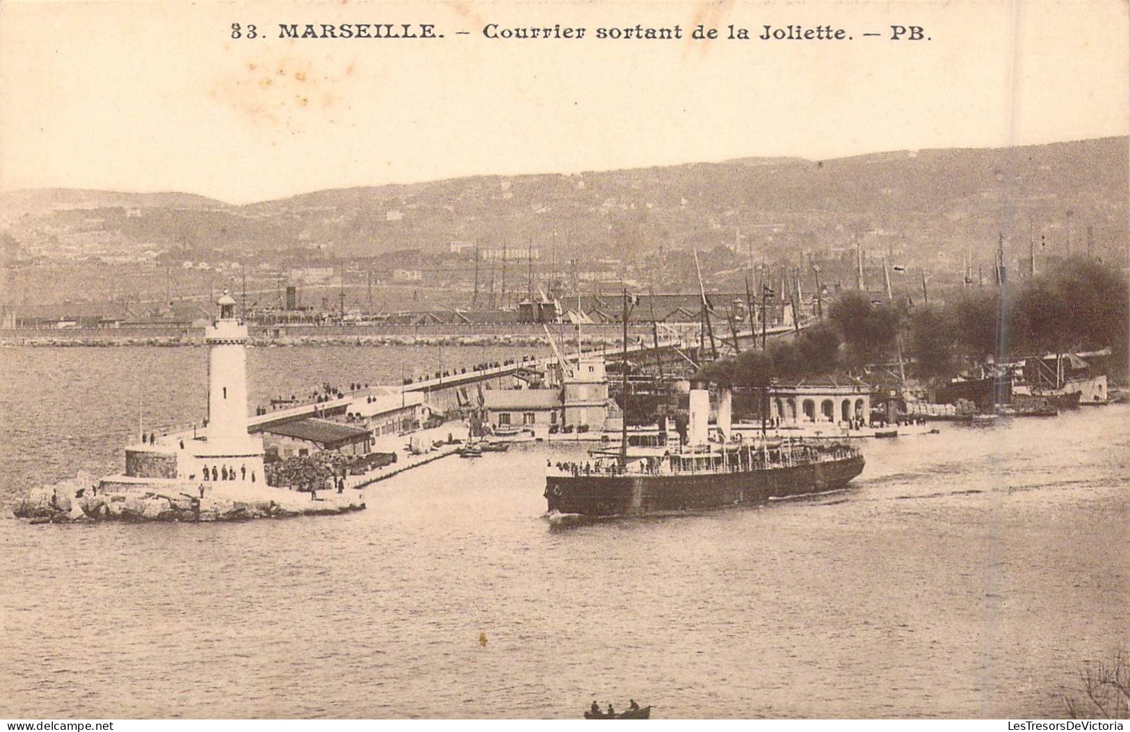 FRANCE - 13 - MARSEILLE - Courrier Sortant De La Joliette - PB - Carte Postale Ancienne - Non Classés