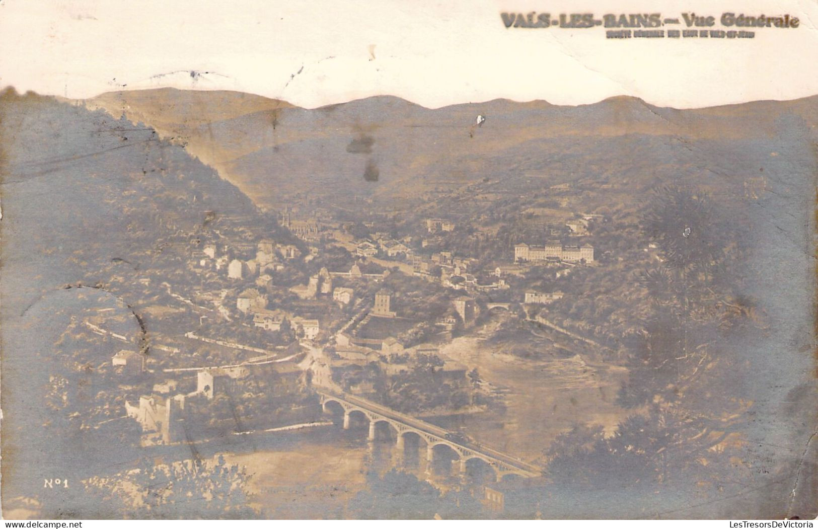 FRANCE - 07 - VALS LES BAINS - Vue Générale - Carte Postale Ancienne - Vals Les Bains