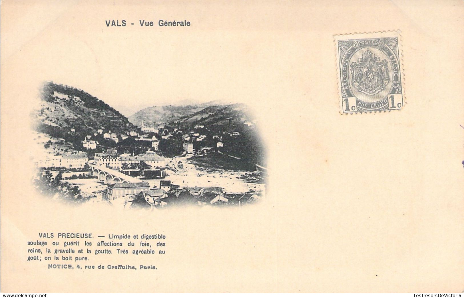 FRANCE - 09 - VALS - Vue Générale - Vals Précieuse - Carte Postale Ancienne - Sonstige & Ohne Zuordnung
