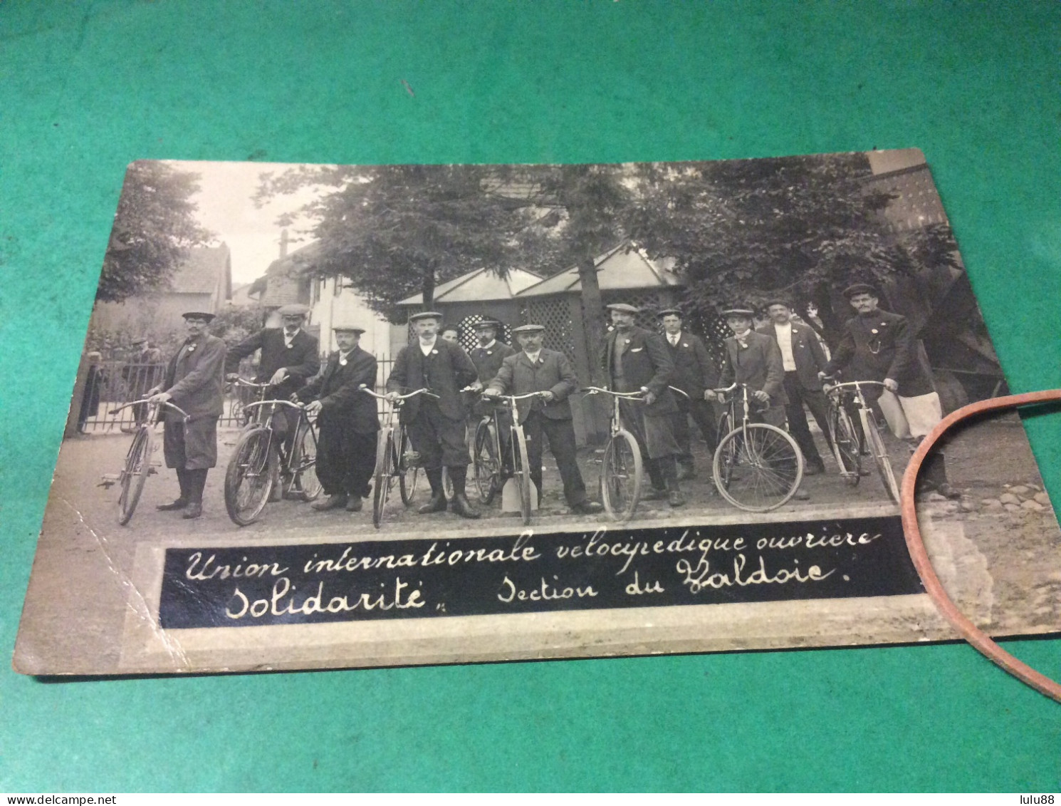 ️ VALDOIE Union Internationale Vélocipédique Ouvriere Solidarité CARTE-PHOTO RARE - Valdoie