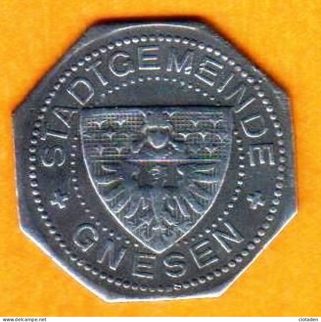 Monnaie Allemagne - Remplacement Pour Petite Monnaie Ville De Gnesen - 50Pf - To Identify