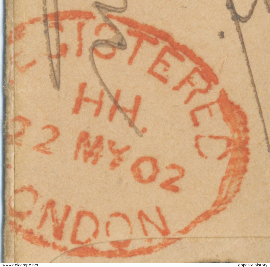 GB 1902 QV 2d Superb Registered Letter W. EVII 2 ½d Ultramarine With Barred Duplex-cancel "St. MARY-CRAY / G09" (LONDON) - Lettres & Documents