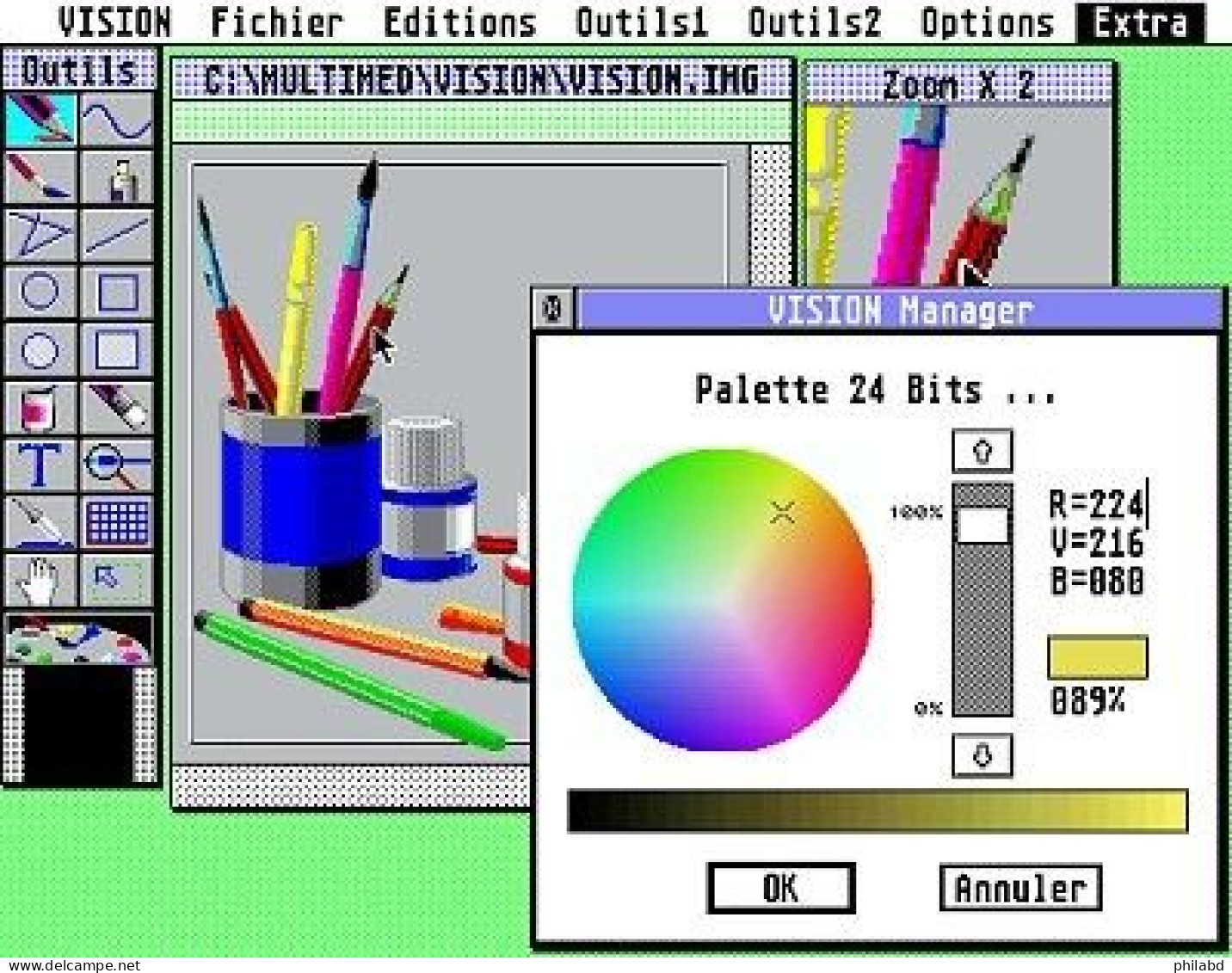 Atari ST/STE & Falcon Utilitaire Dessin Vision - Alias - 1994 - Atari 2600