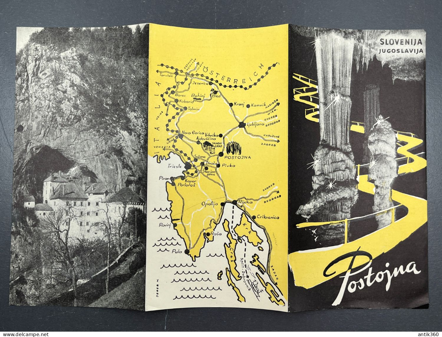 Ancienne Dépliant Brochure Touristique Postojna  - Slovenija Jugoslavija - Slovénie Yougoslavie - Toeristische Brochures