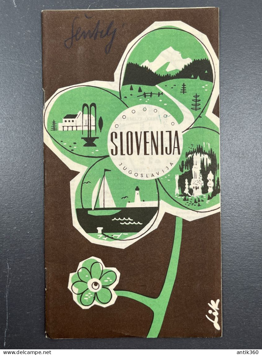 Ancienne Dépliant Brochure Touristique - Slovenija Jugoslavija - Slovénie Yougoslavie - Dépliants Touristiques
