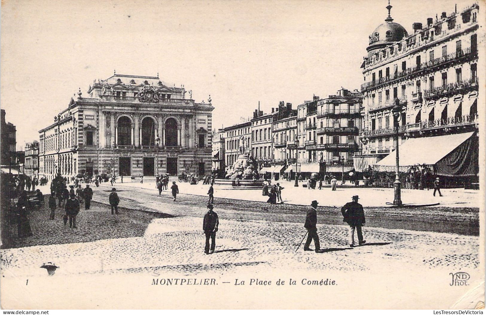 FRANCE - 34 - MONTPELLIER - La Place De La Comédie - Carte Postale Ancienne - Montpellier