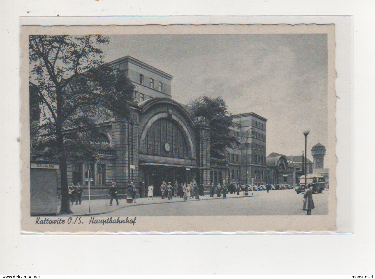 Antike Postkarte   KATTOWITZE O./S. HAUPTBAHNHOF - Schlesien