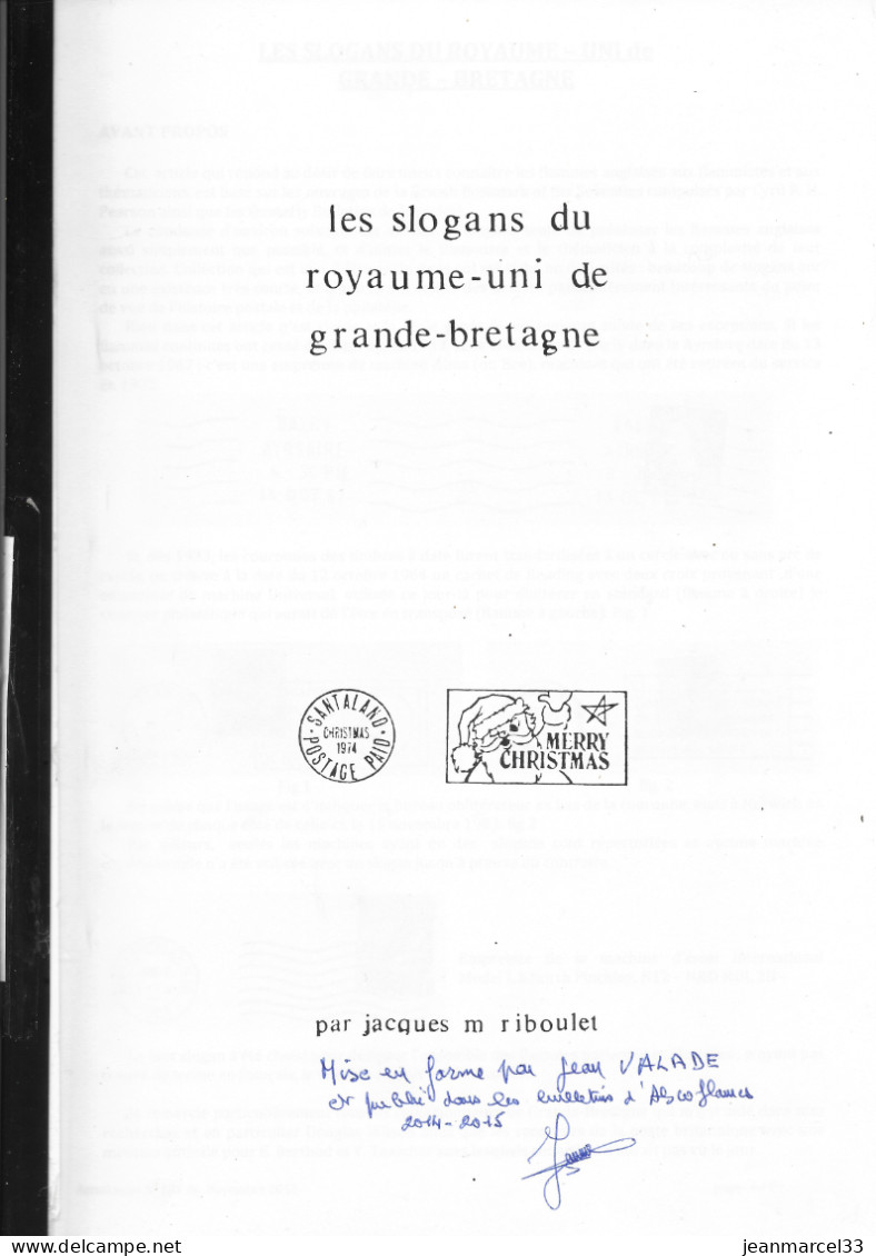 Etude Sur Les Slogans Du Royaume-uni De Grande-bretagne, Publié Dans Le Bulletin De L'Ascoflames. - France