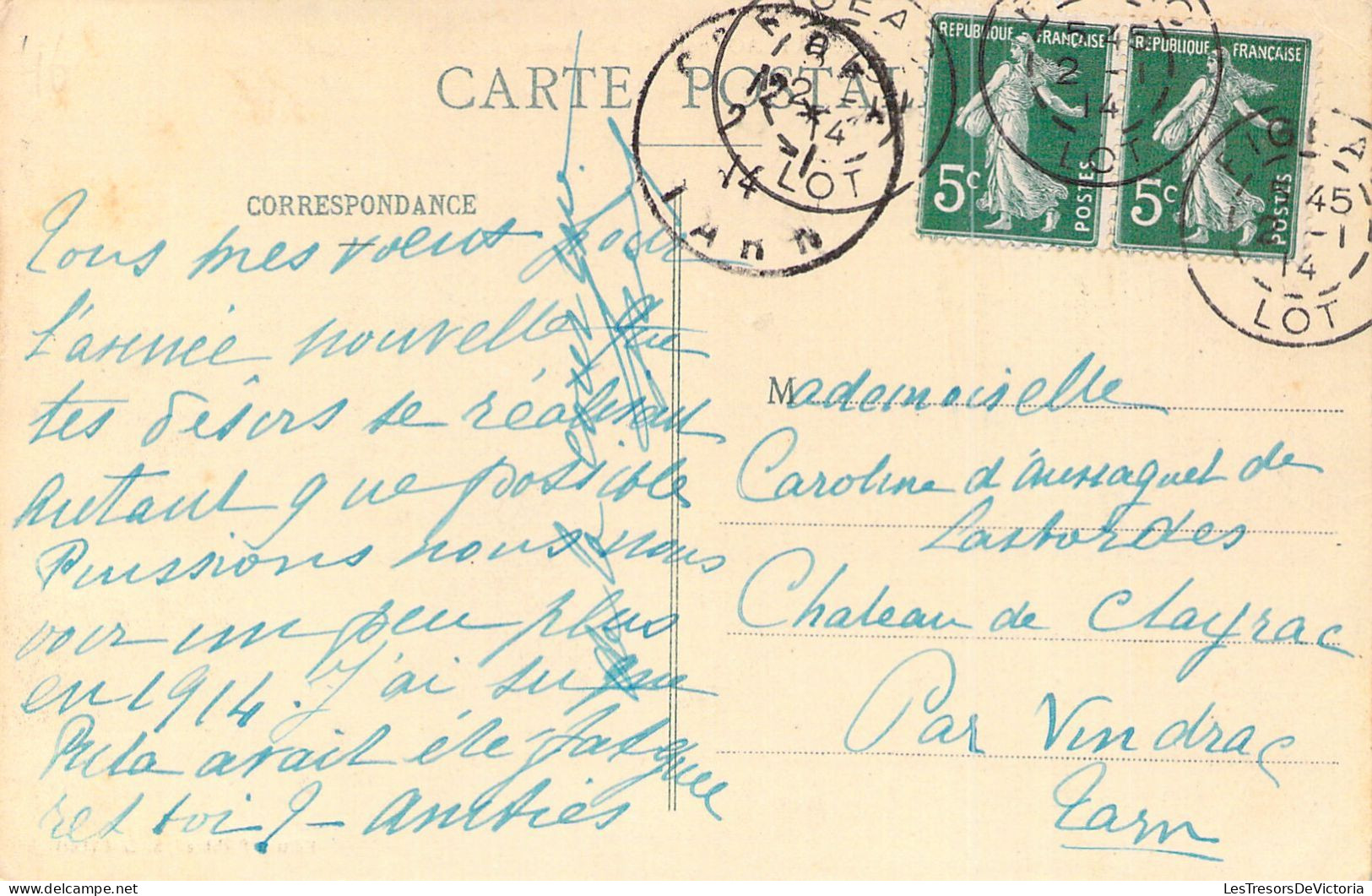 FRANCE - 46 - AYNAC - Le Château - Carte Postale Ancienne - Autres & Non Classés