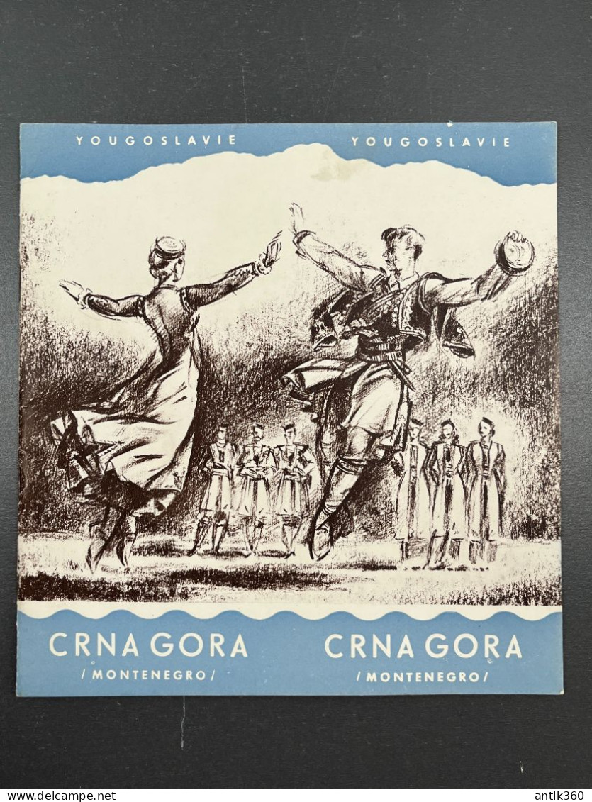 Ancienne Brochure Touristique CRNA GORA CRNAGORA Montenegro Yougoslavie - Tourism Brochures