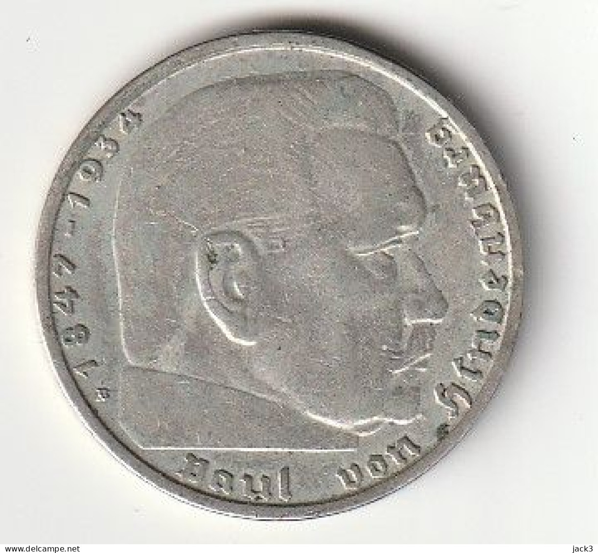 GERMANIA 2 Mark Reichsmark 1938 B - Argento Silver - 2 Reichsmark