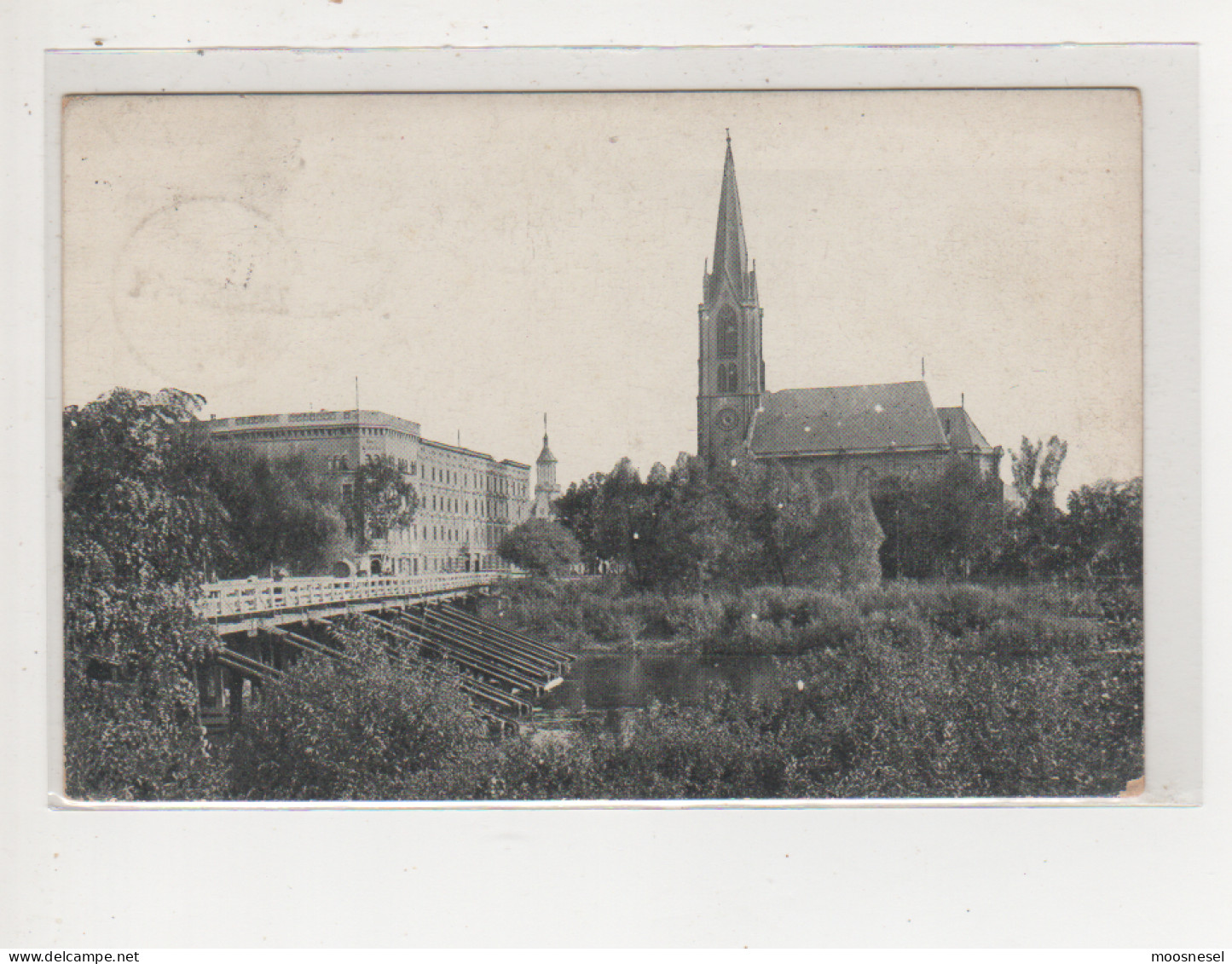 Antike Postkarte   NEISSE - EVANG. GARNISIONKIRCHE VON 1923 - Schlesien